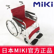 MIKI手动轮椅车MPT-43L 红色 S-2免充气胎 轻便折叠