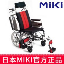 MIKI手动轮椅车MP-Ti 蓝色 W747活动扶手挂脚 分压垫躺坐不累