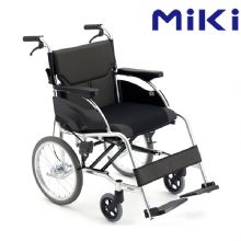 MIKI三贵手动轮椅车MCSC-43JL 黑色 W8轻便折叠 家用老人残疾人轮椅