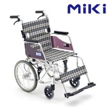MIKI三贵手动轮椅车MOCC-43JL  免充气胎 超轻便可折叠 小型轮椅