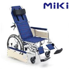 MIKI三贵手动轮椅车MSL-T22  高靠背半躺全躺轮椅 航太铝折叠轻便老人轮椅