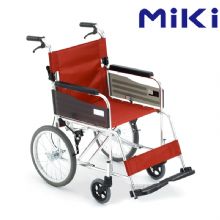 MIKI三贵手动轮椅车MPTC-46JL 红色 S-2重量11.5公斤，小型便携，免充气实心胎 老人轮椅车