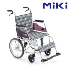 MIKI三贵手动轮椅车MOCC-43L  免充气 折叠轻便 老人残疾人手推代步车