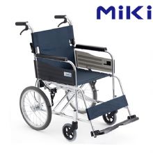 MIKI三贵手动轮椅车MPTC-46JL 蓝色S-3重量11.5公斤，小型便携，免充气实心胎轮椅