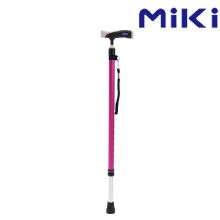MIKI三贵伸缩拐杖MRT-013 细款 粉色登山杖 手杖 户外徒步超轻防滑可伸缩折叠 老人拐杖