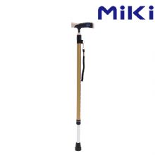 MIKI三贵伸缩拐杖MRT-013 细款 钛色 登山杖 手杖 户外徒步超轻防滑可伸缩折叠 老人拐杖