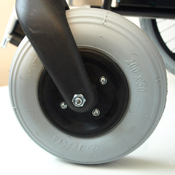 上海互邦电动轮椅车配件：8寸充气前轮