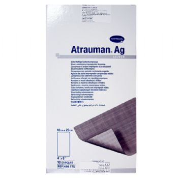 德国保赫曼德湿银含银伤口敷料Atrauman AG st 10x20cm