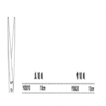 金钟眼用剪Y00010 10cm 直圆头