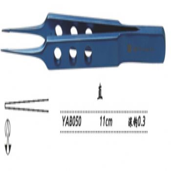 金钟缝线结扎镊YAB050 11cm 直 钩深0.3