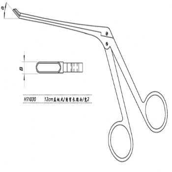 金钟鼻咬切钳H7I030 12cm盖板式 上弯30°长圆头 宽2