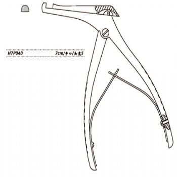 金钟上颌窦止血钳H7P040 7cm平口 头宽5